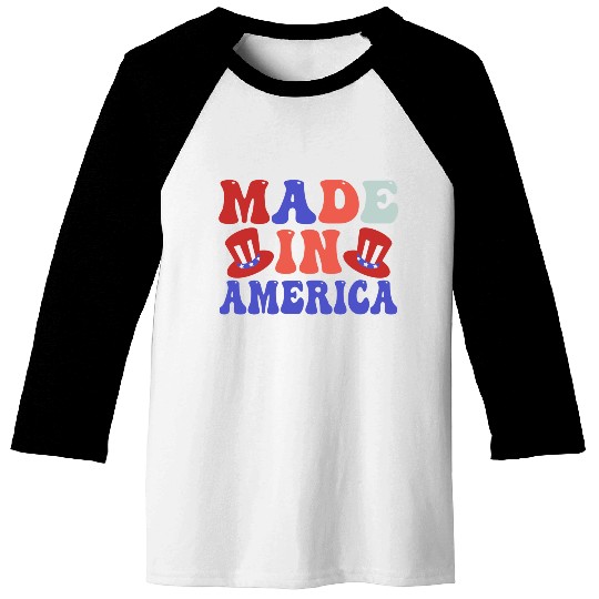 made in america Baseball Tees