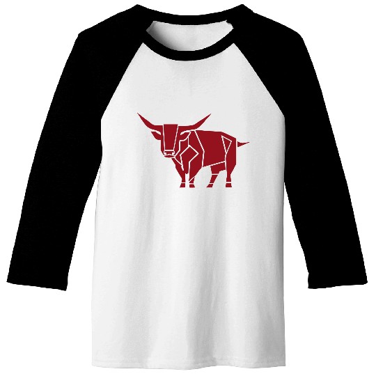 Courageous Bull Heart Baseball Tees