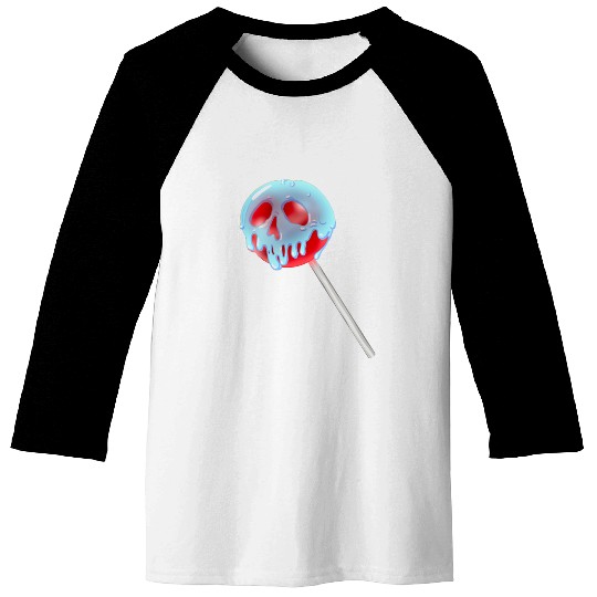 Poison Apple Halloween Candy Lollipop Baseball Tees