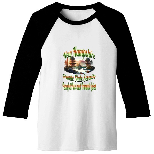 New Hampshire Granite State Serenity Baseball Tees