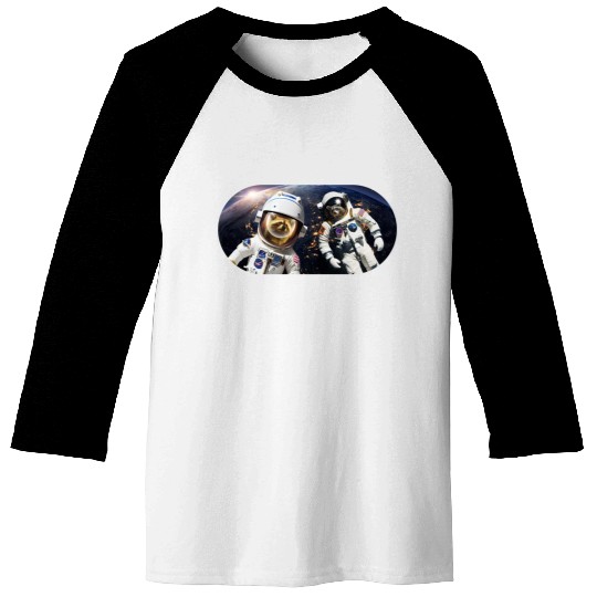 Racoons in Space Baseball Tees