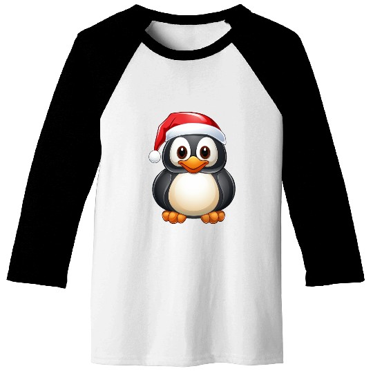 Penguins Christmas Baseball Tees