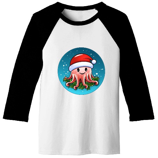 Jellyfish Christmas Baseball Tees