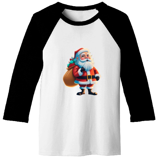 Santa Claus is coming Baseball Tees