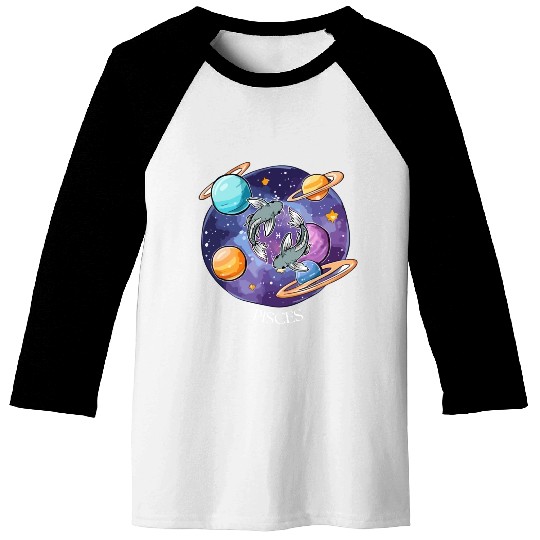 Pisces zodiac sign Baseball Tees