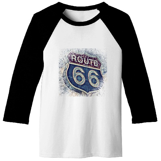 Route 66 Baseball Tees