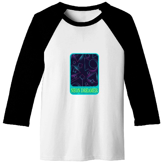 Geometric Baseball Tees, Neon Dreamer Baseball Tees, Gift For Math