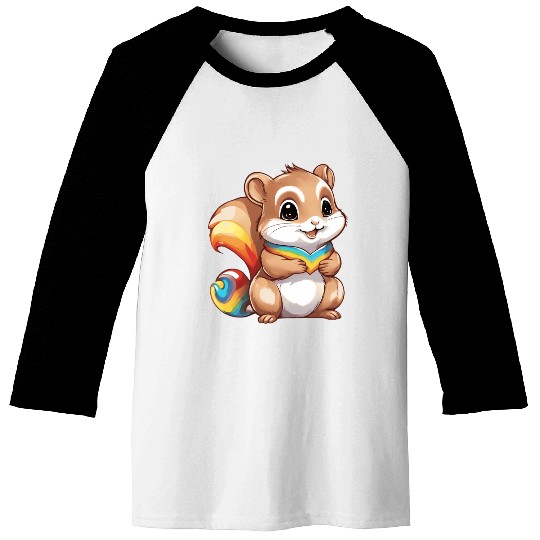 Cute Squirrel Baseball Tees