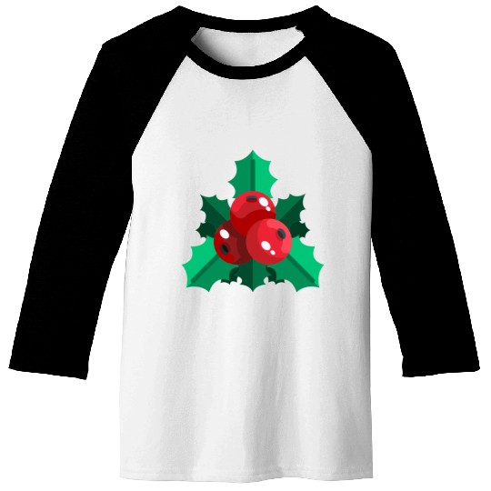 mistletoe christmas Baseball Tees