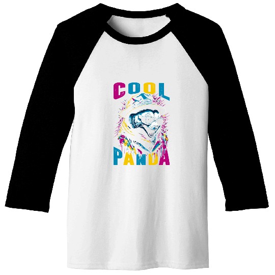 Cool Panda Baseball Tees