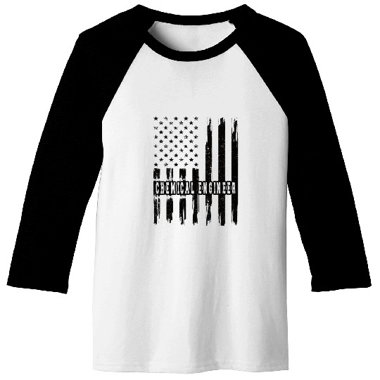 Chemical Engineer Us Flag Chemical Engineers Baseball Tees