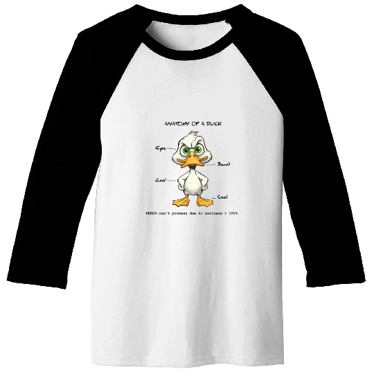 Duck Anatomy Baseball Tees