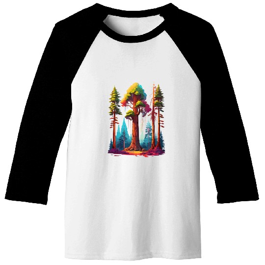 Redwood Forest - For Nature Lovers Baseball Tees