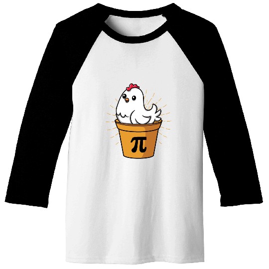 Chicken Pot Pie Funny Pi Day Math Equations Baseball Tees