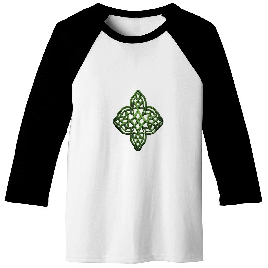 St Patricks Day Celtic Knot Irish Scottish Symbol Baseball Tees