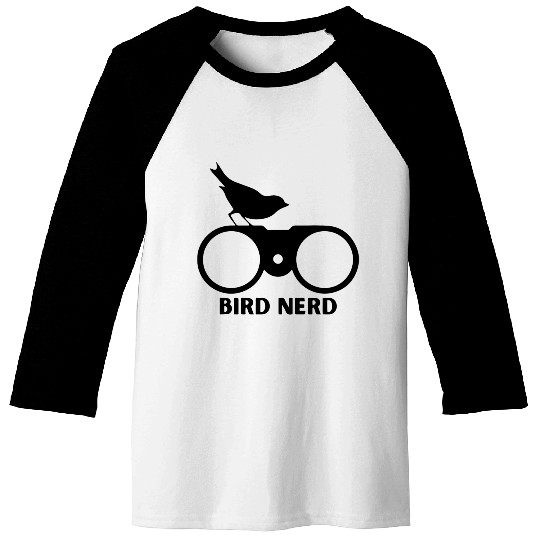 Bird Nerd Baseball Tees