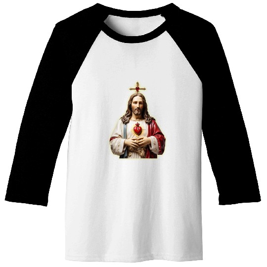 sacred heart of jesus Baseball Tees