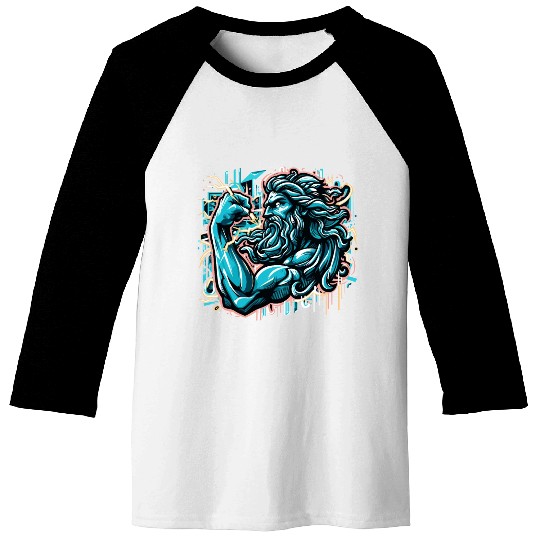 Zeus Lightning King Baseball Tees