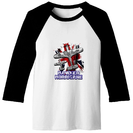 The Hawker Hurricane British single-seater monopla Baseball Tees