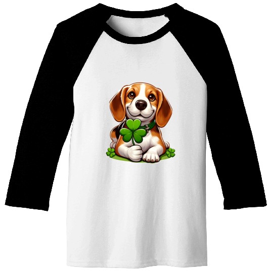 St. Patrick's Day Beagle Baseball Tees