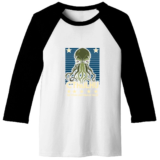 Cthulhu! The Stars are finally right! Baseball Tees