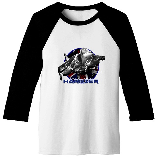 Harrier Jump Jet Royal Air Force Fighterjet Baseball Tees