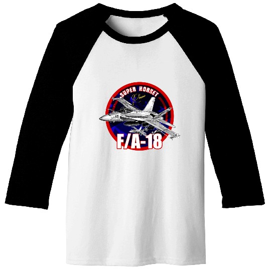 F18 Hornet Us Air Force Fighterjet Baseball Tees