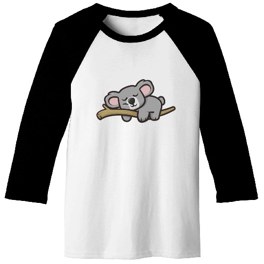 Sleeping koala Baseball Tees