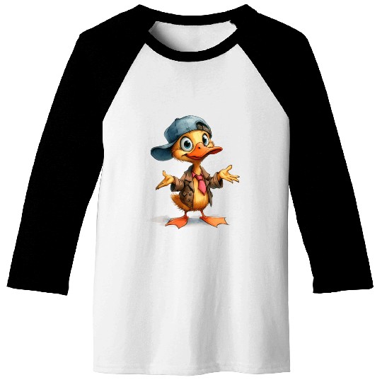 Funny duck design for Baseball Tees and more..