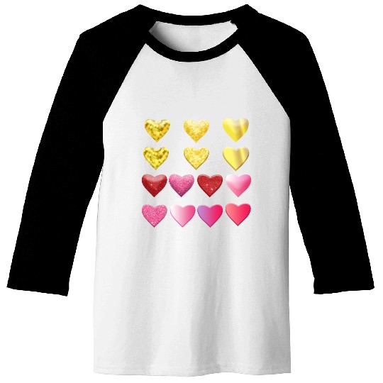 A TO Z Baseball Tees With 3d looking love with Romance