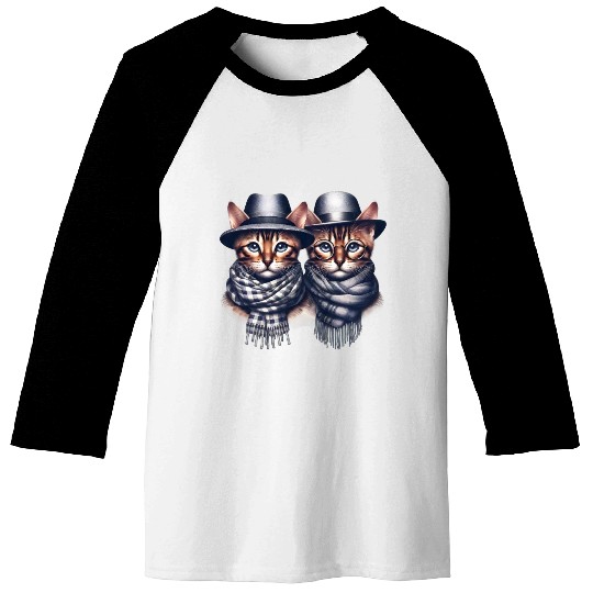 Bengal Kittens Cute Kitty Baseball Tees