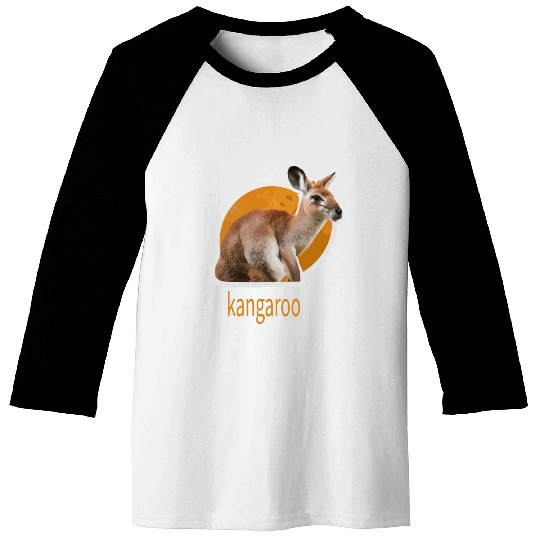 kangaroo animal design Baseball Tees