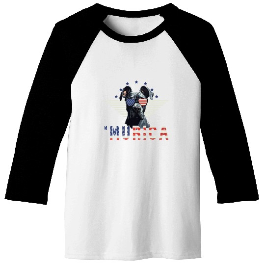 Great Dane Sunglasses Murica Flag Gift Baseball Tees