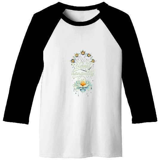 Luminous Lotus Serenity Baseball Tees