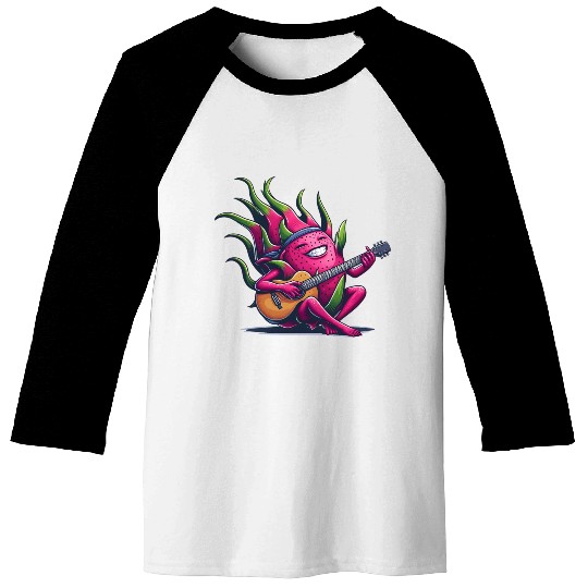 Dragon Fruit Jam: Playing the Guitar Baseball Tees