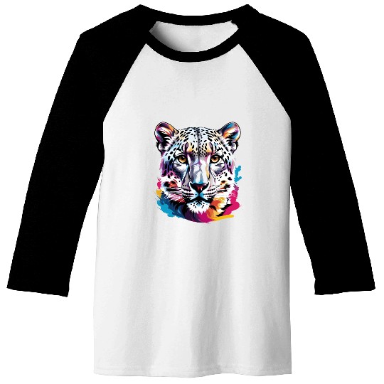 Snow leopard Baseball Tees