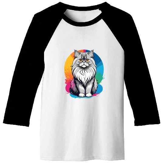 Persian Cat Baseball Tees