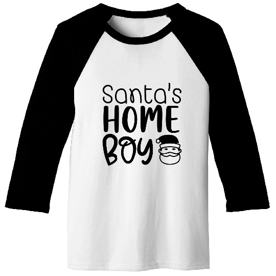 Santa's Home Boy Baseball Tees
