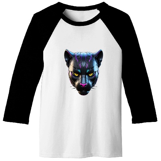 Robot Black Panther Baseball Tees