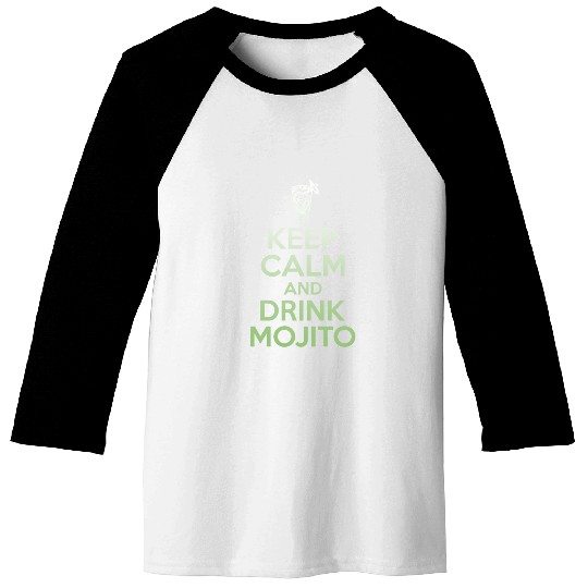 Keep Calm And Drink Mojito Baseball Tees - Funny Rum