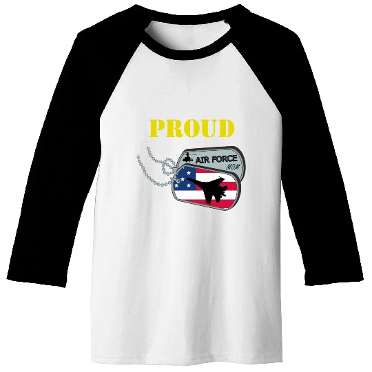 Proud Air Force Mom Baseball Tees