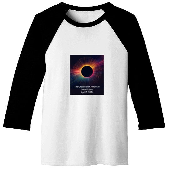 Celestial Dance: Solar Eclipse Baseball Tees