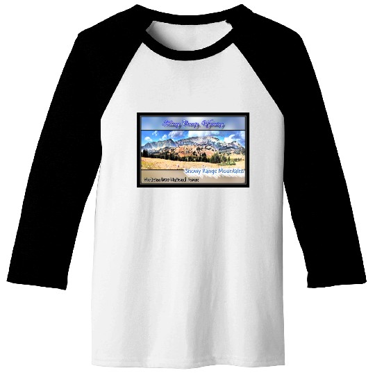 I've Been Framed! Snowy Range Scenic Byway Wyoming Baseball Tees