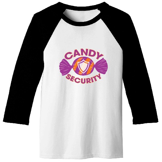 Candy Security Kids Parents Matching Birthday Baseball Tees