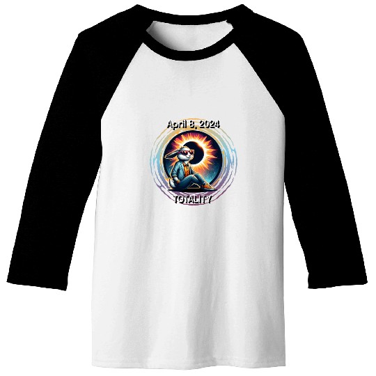 Cool Rabbit Solar April 8, 2024 Eclipse Totality Baseball Tees