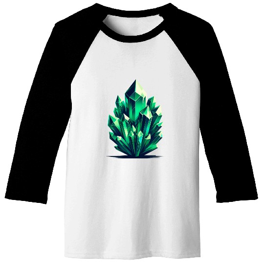 Emerald Crystal Fragments Baseball Tees