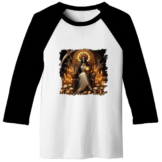 La Santa Muerte Saint Death Baseball Tees
