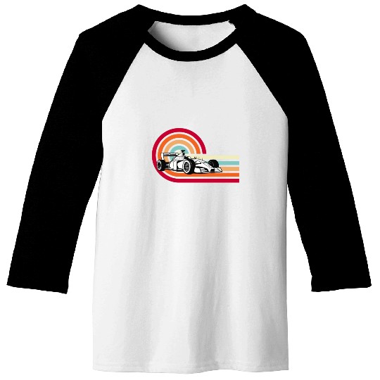 Retro Racing Race Car Driver Costume Baseball Tees