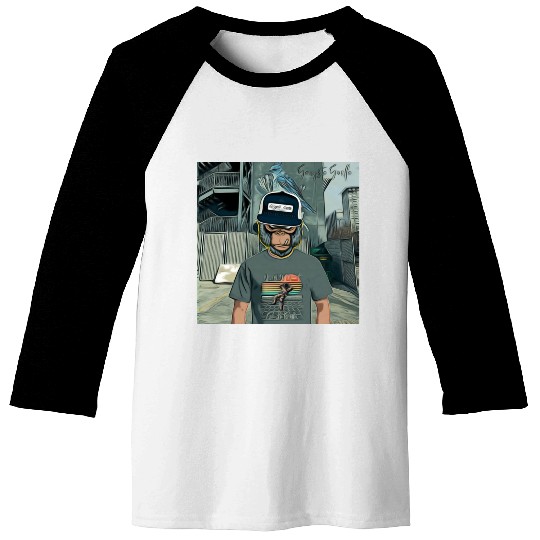 Gangsta Gorilla-Silverback Swanson Gorilla Wear Baseball Tees