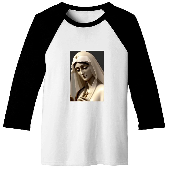 Virgin Mary Baseball Tees